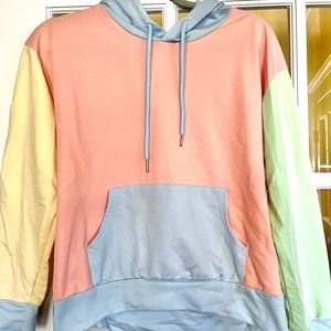 Women’s medium lightweight colorful hoodie sweatshirt. New without tags.
